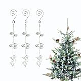 Christmas Decorations with Hanging Crystals, Christmas Decor, Crystal Decor and Wedding Decorations,