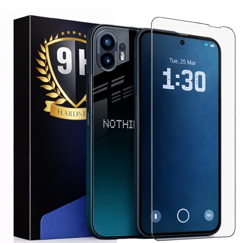 Image of Edge-to-Edge Full Screen Coverage Military-Grade Gorilla Tempered Glass for Nothing Phone 1, 9H Hardness, Anti-Scratch, Bubble-Free, Face ID Compatible, Case Friendly Black with Kit