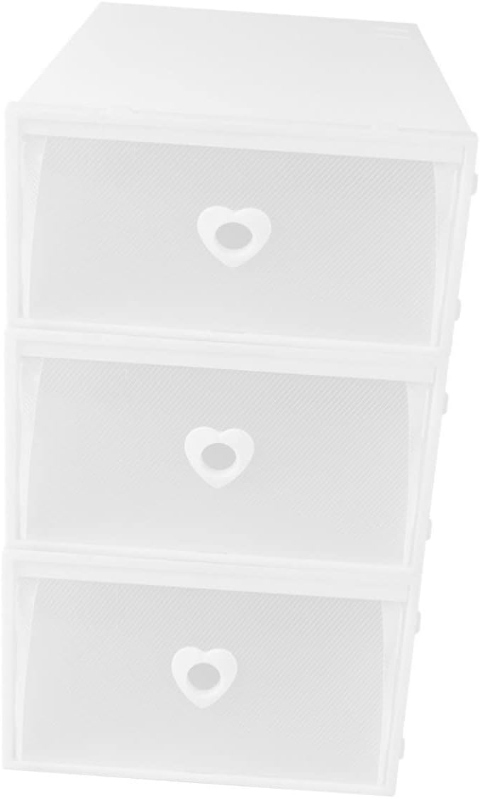 3pcs Style Plastic Sneaker Storage Box Thickened Drawer for Organizing Shoes View Window Easy to Clean Storage Container