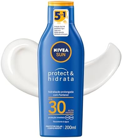 NIVEA SUN Protetor Solar Protect & Hidrata FPS 30 200ml - Com toq...
