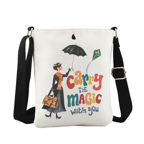 WCGXKO 60s Mary Musical Crossbody Bag Musical Gift Magic Movie Gift for Musical Lover