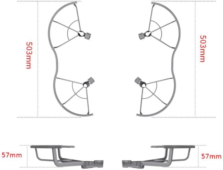 Coyktonty Propeller Guard,Quick Release Removable Propellers Protector for DJI AIR 3S/AIR 3 Drone