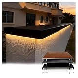 YJEUZCD Coprimuro In Alluminio Con Gocciolatoio, 0,2 Cm, Scossalina Con Canale LED, Profil...