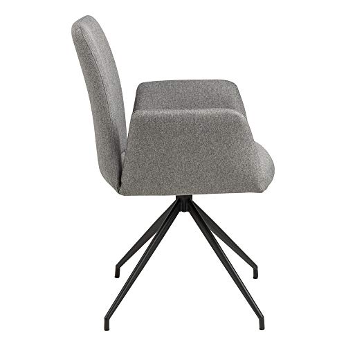Fauteuil pivotant gris Selsey en métal dimensions 88 x 59 x 59 cm