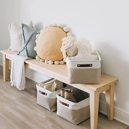 OrganiHaus 16x12.5in Storage Baskets, 3 Pack - Fabric Bins for Shelves by OrganiHaus - Used condition - Image 7