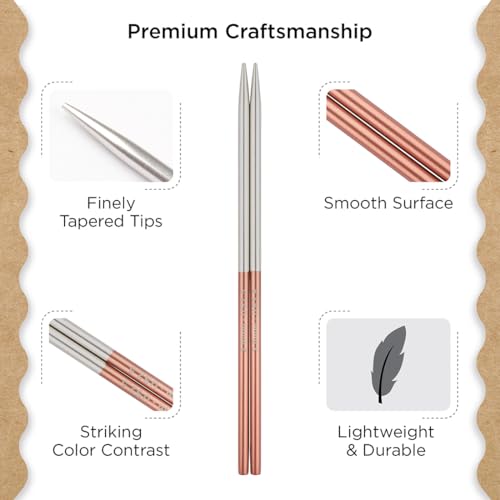 Image of Knitter's Pride Rosemist Normal Interchangeable Circular Needles 5 inch inch (13cm) - US Size 2.5 (3mm)