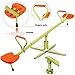 ZENY Swivel Teeter Totter Seesaw for Kids Outside, Sit and Spin See Saw 360 Degree Rotation, Adjustable Length, Outdoor Play Equipment