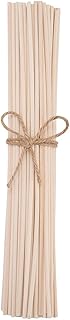 10 inch 20 Pcs Natural Rattan Wood Reed Diffuser Sticks Essential Oil Aroma Replacement Aroma Reed Diffuser Sticks (White-20pcs)