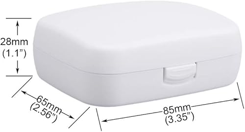 Miniatura 4 de Estuche de audífono duro - Estuche de almacenamiento protector portátil para BTE CIC IIC ITE (blanco)