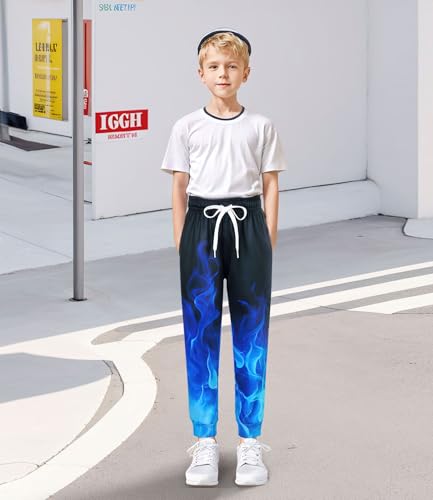 UNICOMIDEA Boys Girls Jogger Pants Funny 3D Graphic Sweatpants Athletic Sports Pants for Kids 6-16 yrs4