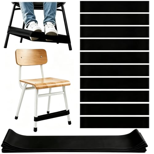 12 Pack Chair Bands for Kids with Fidgety Feet, ADHD Tools for Kids, ROOKEA Sensory Room Must Haves for Adhd Kids Fidget Chair Bands Autism Classroom Must Haves ADHD Tools for Classroom Home Chairs