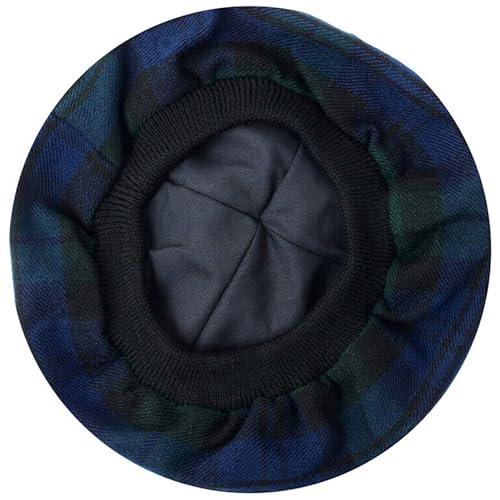 Kilt Emporium Scottish Tammy Hat Traditional Kilt Tam o' Shanter Bonnet with Pompom (Black Watch) - Thumbnail 3