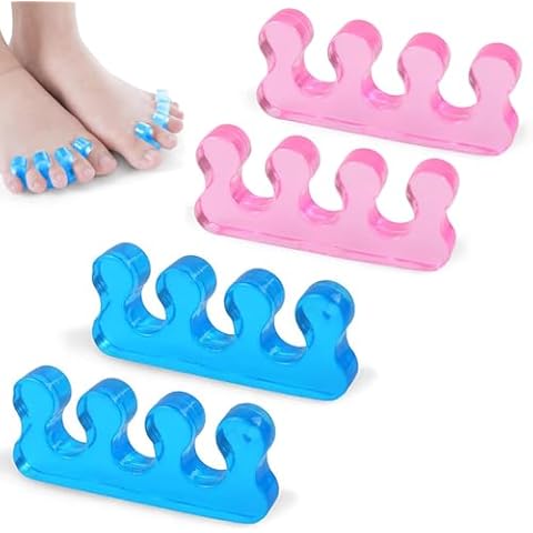 iLamvie 4pcs Washable Toe Separators Cover