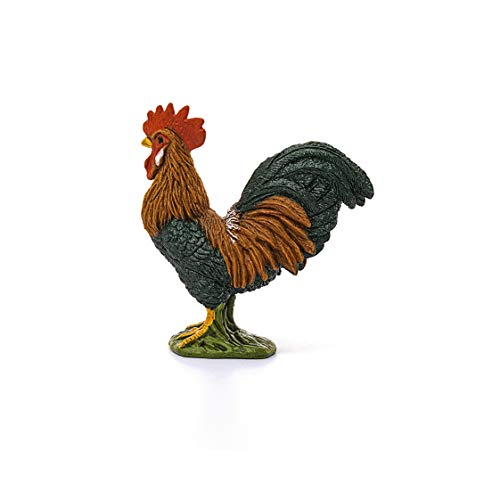 SCHLEICH Farm World | Hahn 13825 Bauernhof Spielfigur | detailgetreue Tierfigur & Sammelfigur | Geschenk für Jungen und Mädchen | Bauernhof Spielzeug ab 3 Jahren | 3 x 6 x 6 cm