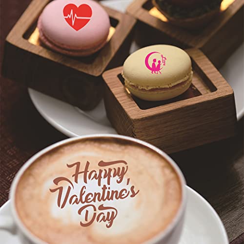 image for Magnoloran 46 Cookie Stencils+2 Mesh Powder Shakers, Cake Stencils Bak