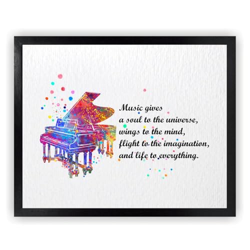 Dignovel Studios 8x10 Piano Music Watercolor Art Print DN573