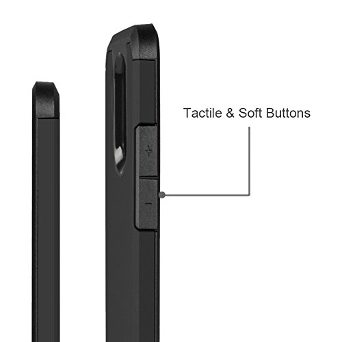 J&D Case Compatible For Lg K20 V/Lg K20 Plus/Lg Harmony/Lg K10 2017 / Lg V5 / Lg Grace Case, Heavy Duty Dual Layer Hybrid Shockproof Protective Rugged Bumper Case For Lg K20 V Case, Black #TOP3