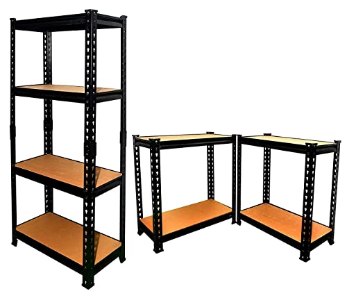 Image of 48 * 24 * 12-4 Shelf Heavy Duty and Adjustable Shelf Steel Storage Rack Garage Shelves Display Rack Boltless Rack