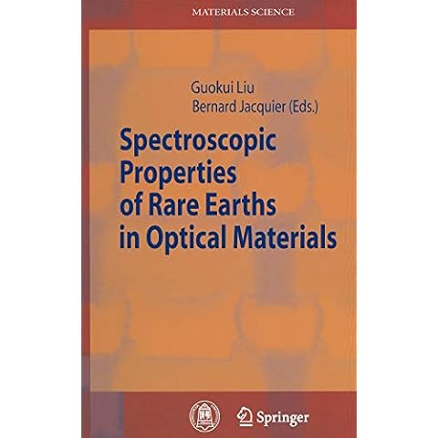 Spectroscopic Properties of Rare Earths Cover