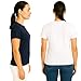 Women's T-Shirts Short Sleeve Crewneck Cotton Soft Comfortable Fashion T Shirts for Women,1 NavyBlue 1 White 1 Green 1 Darkgrey,4 Pack,Large