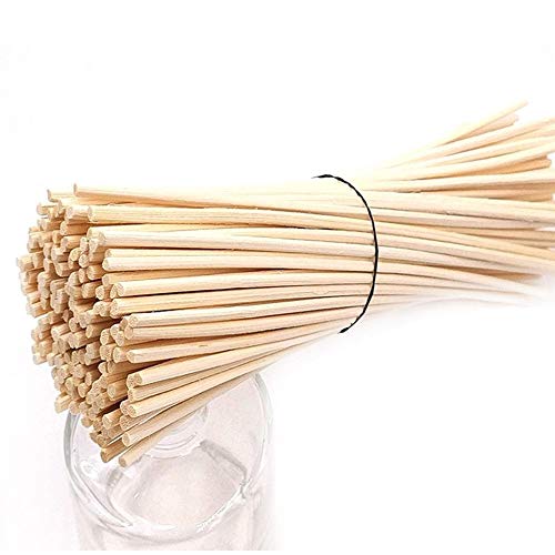 LOVSPA Reed Diffuser Sticks - Set of 80, 10 Bundles of 8, 8 inch, Brown, Rattan, Unscented, Home, Vehicle, Office, Nursery