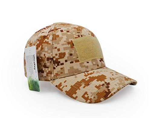 Image of UltraKey Military Tactical Operator Cap, Outdoor Army Hat Hunting Camouflage Baseball Cap