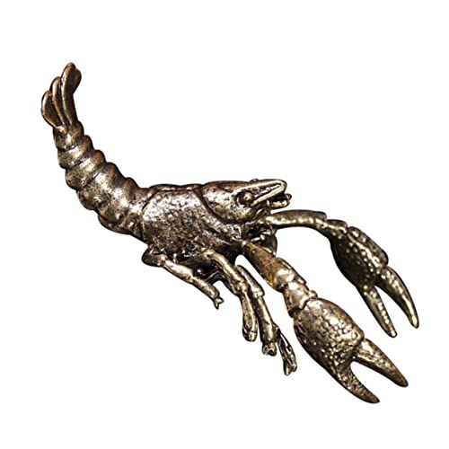 Statue de Homard dorée en cuivre pour décoration et Feng Shui