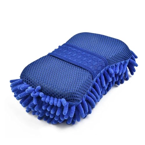 Compatible con 3 esponjas de microfibra chenilla azul for lavado coches, cepillos limpieza, guantes y toallas
