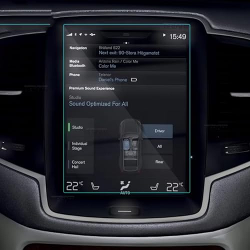 Film protecteur en verre trempé pour GPS de voiture Volvo XC40 2018-2023 antichoc