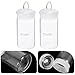CHILDWEET 2pcs Glass Weighing Bottles 30x60mm Laboratory Sampling Weighing Jars Small Glass Tools for Scientific and Industrial Lab Use