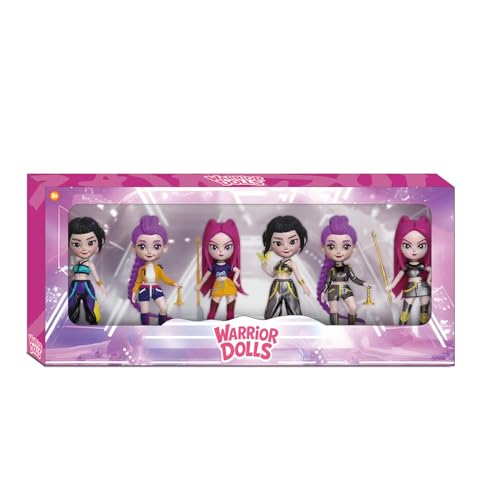 Kriegerpuppen 6er-Set Rumi - Mira - Zoey Dämonen-Jäger | Actionfiguren inspiriert von koreanischen Popstars Fans und Sammler