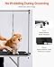 VEVOR Pet Grooming Table, 46 Inch Grooming Station with 2 Height Adjustable Arms, 330LBS Static Load Capacity, Foldable Dog Groom Station with No-Sit Haunch Holder with Loop, for Medium/Small Dogs