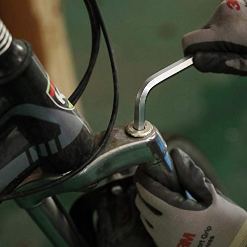 Galax Pro 30 Pieces Allen Wrench Set With 15 Pieces Matte Finish 0.028" -3/8" Long Arms, 15 Pieces Matte Finish 0.7-10 Mm Short Arms For Furniture Assembly, Bike Maintenance, Towel Bars  Installation #TOP5