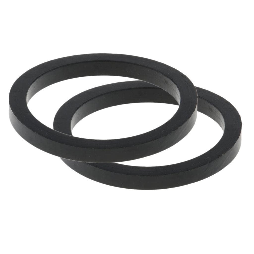 perfk Lot de 2 Bouchons d’Accessoire de Soupape pour Conteneur IBC, Joint en Caoutchouc, 54x44x5mm, Fermeture de Conteneur DN40