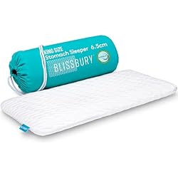 BLISSBURY King Size 2.6 Inch Ultra Thin Pillow for Sleeping | Premium Memory Foam Flat Pillow | Back & Stomach Sleeping Pillow | رغوة معتمدة للرقبة والظهر | وسادة قابلة للإزالة