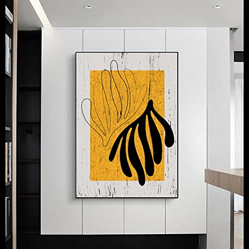 Peinture Matisse femme affiche abstraite noire toile déco salon 50x70cm