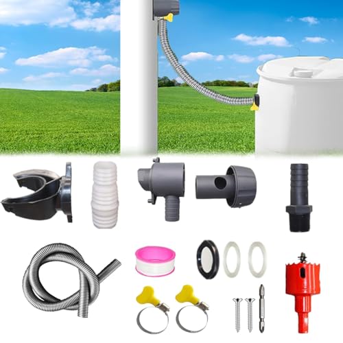 Collecteur Eau De Pluie – Recuperateur D Eau De Pluie – Installation Facile Sur GouttièRe – Ideal Pour Recuperateur D Eau De Pluie GouttièRe, RéCupéRateur Eau De Pluie Et Kit RéCupéRation Eau De Pluie