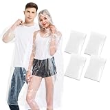 [Roctee] 使い捨てポンチョ レインコート 4枚入り 使い捨て レインポンチョ レインウェア ランニング ポンチョ ポンチョコート 雨カッパ 防災グッズ 梅雨対策 リュック対応 軽量 ミニ包装 持ち運び便利 学生用 自転車 通勤 旅行 フリーサイズ 男女兼用 透明色