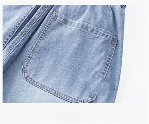 Men's Thin Striped Jeans, Casual Drawstring Straight Pants, Street Style Jeans4