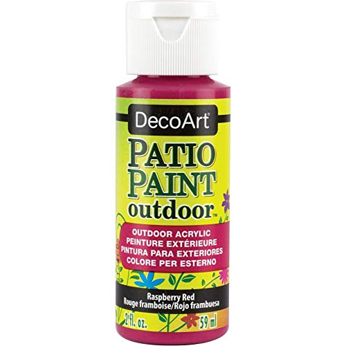 Deco Art Outdoor Acylic Paint, Acrylic, Raspberry Red, 59 ml
