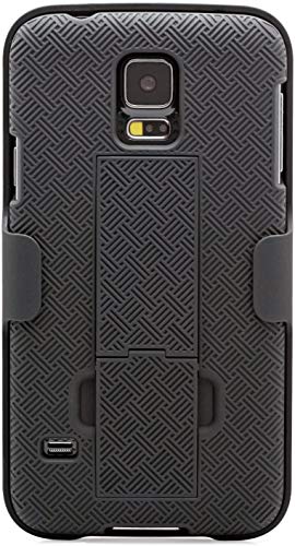 Galaxy S5 Case, Aduro Combo Shell & Holster Case Super Slim Shell Case W/Built-In Kickstand + Swivel Belt Clip Holster For Samsung Galaxy S5 #TOP2