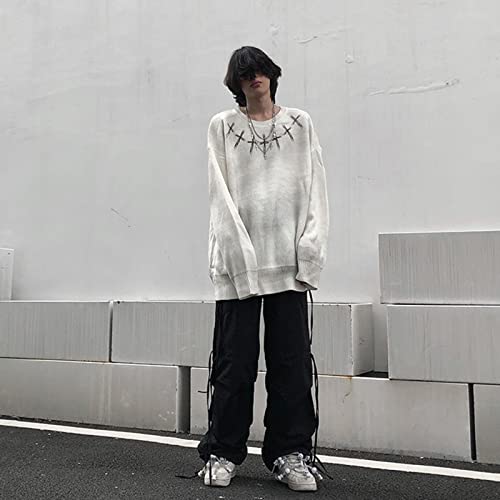 Zwart Cross Punk Trui Dames Gothic Fairy Grunge Harajuku Lange Mouw Knit Pullovers Vintage Kleding Koreaanse Mode - Image 4