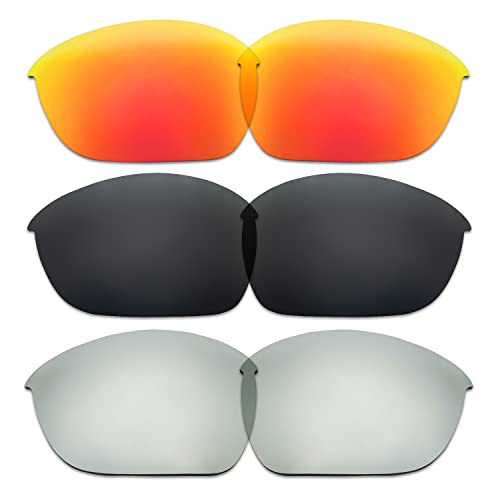 Lentilles pour Oakley Half Jacket 2.0 interchangeables pack de 3 couleurs
