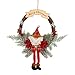 Produktbild ISENPENK Weihnachtsschmuck Frohe Weihnachten 20-30 CM Dekoration Kranz Feiertag Tür hängen Rattan Ring Schneemann Hirsch Weihnachtsmann Kranz