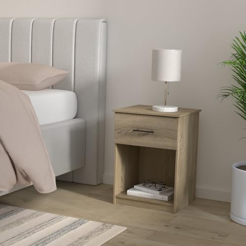 Image of Furinno Tidur Nightstand, 2-Pack, French Oak Grey