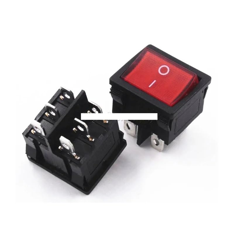 Bouton marche arrêt rouge 250V pour stopper les faux contacts électriques