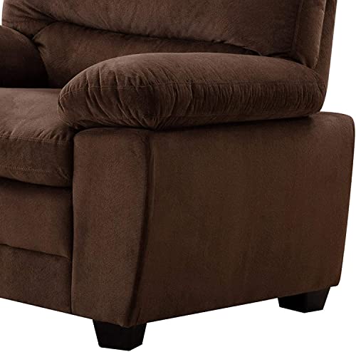 Sillón contemporáneo peluche color marrón miniatura 4