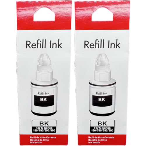 Kit 2 Tintas Preta Compatível para uso em Canon G3110 G3111 G4111 Gl-190