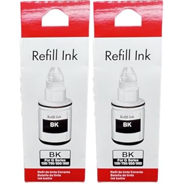 Kit 2 Tintas Preta Compatível para uso em Canon G3110 G3111 G4111 Gl-190