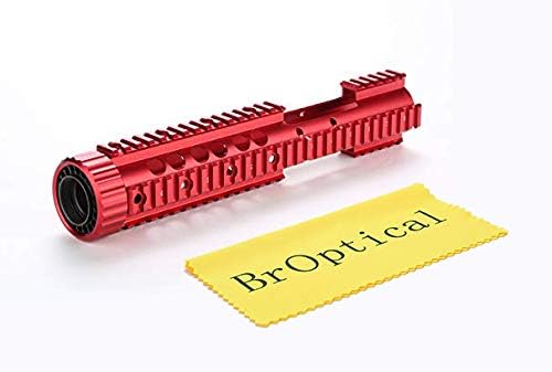 Amazon Broptical メタリックレッド アルミ製 クワッドレイル フリーフロート ハンドガード M4 Mre Ras 定番 サバイバルゲーム サバゲー 赤 新色 マルイ Vfc We G Gなど パーツ 通販